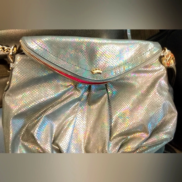 Silver Iradescent Juicy Couture Crossbody Purse - Picture 3 of 3